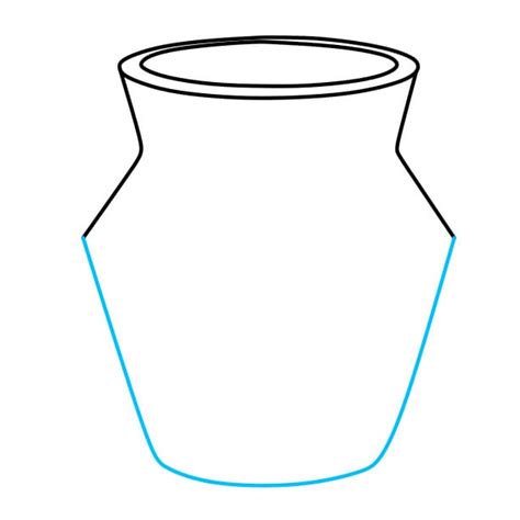 Como Desenhar Um Vaso - Passo 4: Desenhe linhas horizontais para o vaso