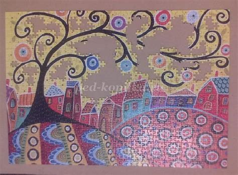 Осенняя картина из пазлов своими руками