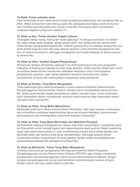 Doa Peresmian Gedung Pdf