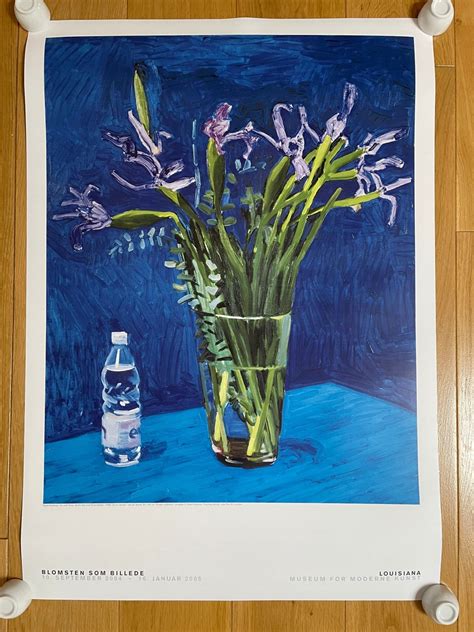 David Hockney Original Exhibition Poster Iris With Etsy