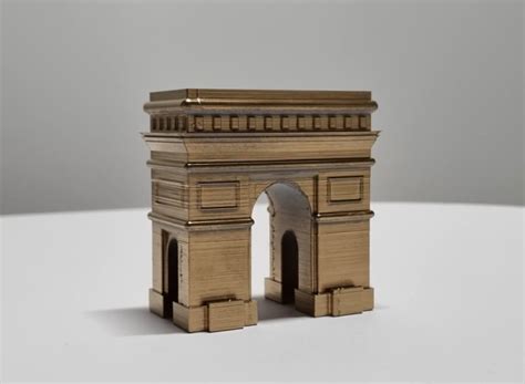 D Printed Arc De Triomphe Architectural Scale Models