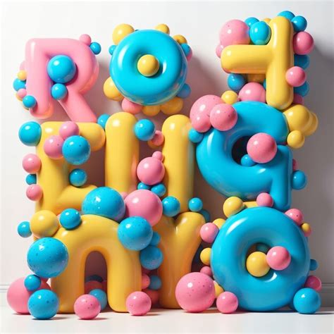 bubble letters poster pictures freepik