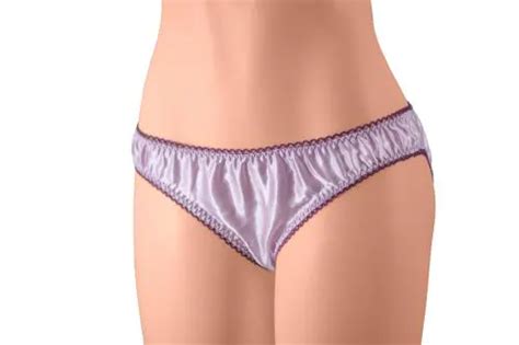 Buy Merise Womens Sexy Silk Satin Bikini Panties Dark Grey Lace Coral XL Large Online At Best