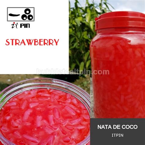 NATA DECOCO » Nata Decoco Strawberry 3.5kg • www.bubbleteaitpin.com
