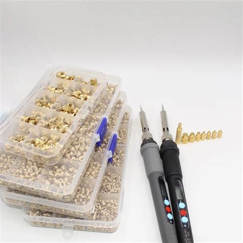 Brass Hot Melt Insert Knurled Nut Implant Machine Copper Nut Thermal Conduction Implant Heat
