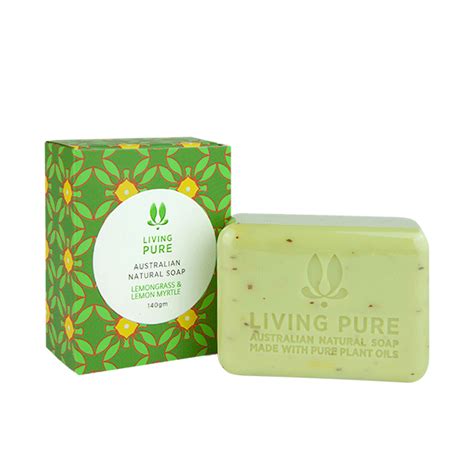 Australian Natural Soap Lemongrass And Lemon Myrtle — Living Pure