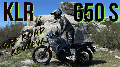 Kawasaki Klr S Off Road Review Youtube