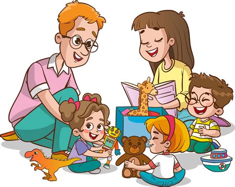 Parents Playing With Kids At Home Educational Toys Children Playing