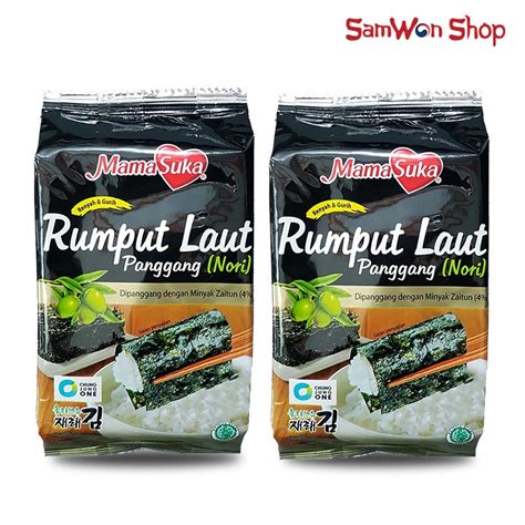 Jual MAMASUKA SEAWEED ORIGINAL 4 5 GR X 2 PACK CEMILAN NORI RUMPUT