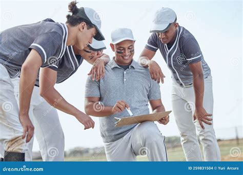 Baseball Teamwork Sports And Strategy Coaching Support And Motivation