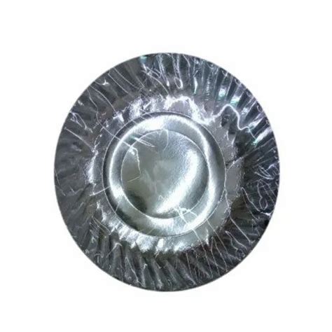 Plain Silver Round Disposable Paper Plate Size Inch At Rs