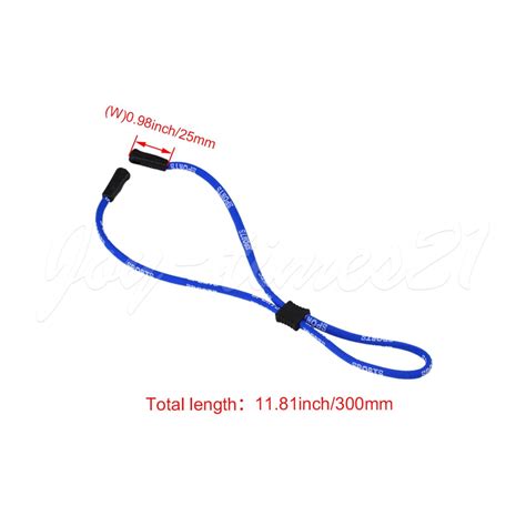 X Blue Sunglass Neck Strap Eyeglass Cord Retainer Spandex Lanyard