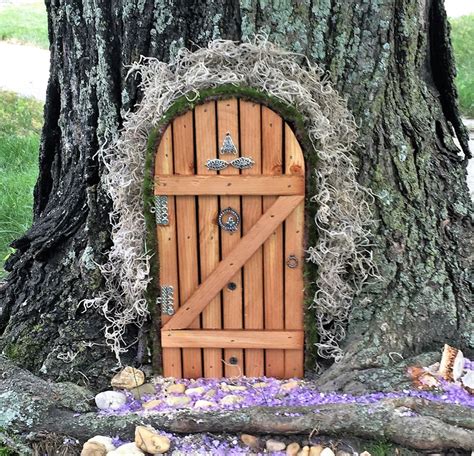 custom  fairy door  reclaimed wood handmade fairy etsy