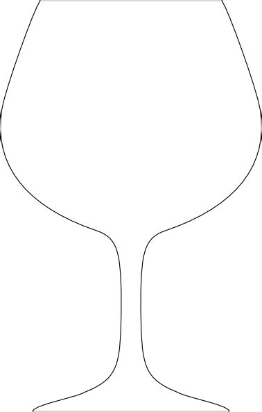 Wine Glass Outline Black Clip Art At Vector Clip Art Online