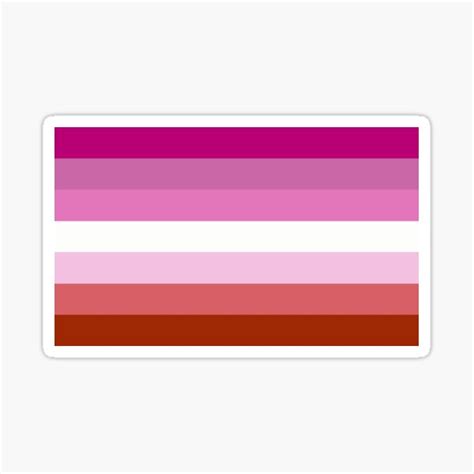 Lipstick Lesbian Pride Flag Sticker For Sale By ThatGirlTheyKno Redbubble