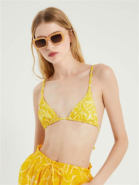 Mellow Yellow Fruit Bikini Top Blackfish Brand New Vintage