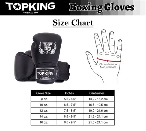 Como Saber O Tamanho Da Luva De Muay Thai - Luva Para Muay Thai Top King 16oz Couro Legitimo