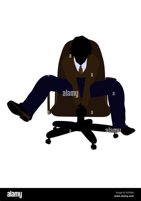 School Boy Sitting In A Chair Silhouette Stock Photo - Alamy