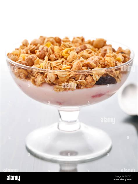 Yogurt with muesli Stock Photo - Alamy