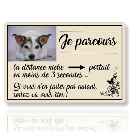 Pancarte chien de garde personnalisé Plaque de portail chien photo