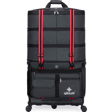 Buy Ailouis Extra Large Expandable Wheeled Duffle Bag With Pc Bottom Pan Suitcase For Travel Xxl