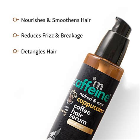 Buy Mcaffeine Naked Raw Cappuccino Coffee Hair Serum With Macadamia