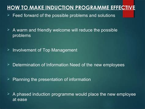 Induction And Orientation In Hrm