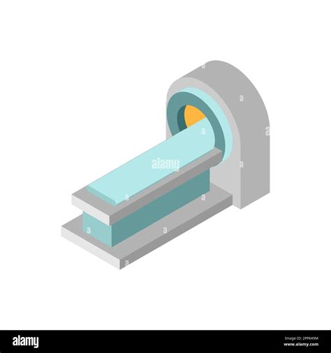 Magnetic Resonance Imaging Mri Machine Vector Illustration Stock