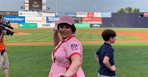 MGAZINE Miss Gay Maryland America Throws First Pitch At Frederick Keys Game June