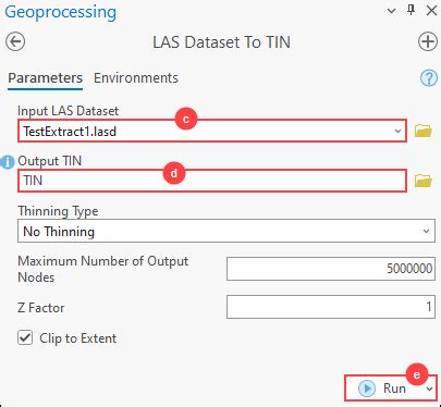 How To Extract And Convert A Las Dataset To A Tin Dataset In Arcgis Pro