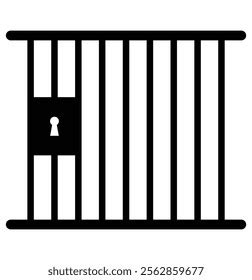 jail solid icon prison isolated  royalty  vector image
