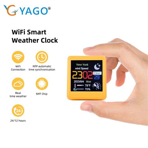 Smart Weather Station Weather Clock Wifi Intelligent Desktop Clock