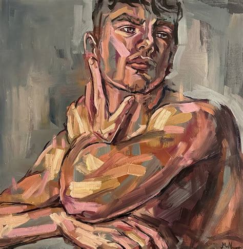Male Nude Gay Artwork Naked Man Painting Painting By EMMANOUIL NANOURIS Saatchi Art