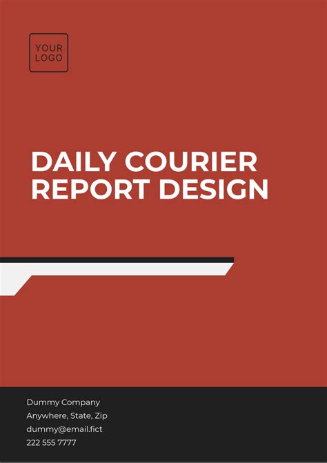 Free Daily Summary Report Layout Template To Edit Online