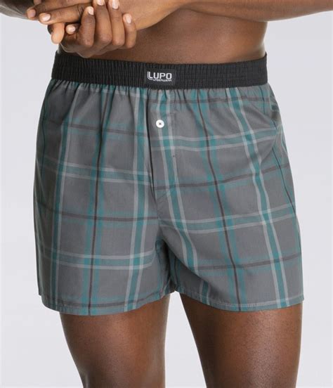 Cueca Samba Canção Xadrez Verde Lupo 00710 003 100 Algodão lingerie br