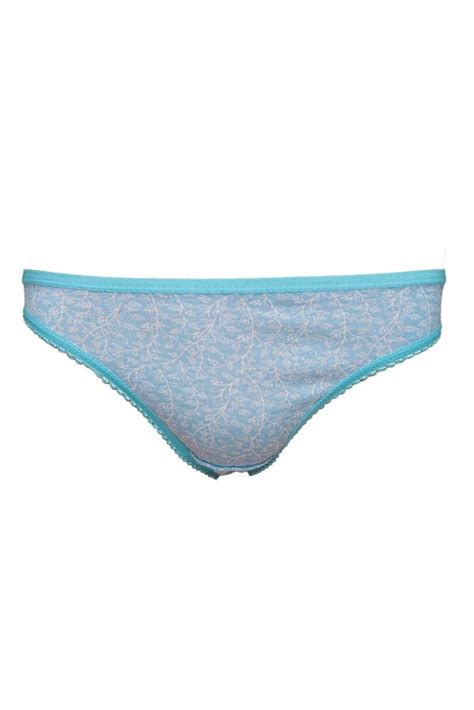 Tutku Kadın Desenli Bikini Turkuaz Kadın Külot TUTKU