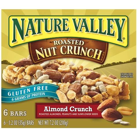 Nature Valley Gluten Free Roasted Nut Crunch Granola Bars Almond