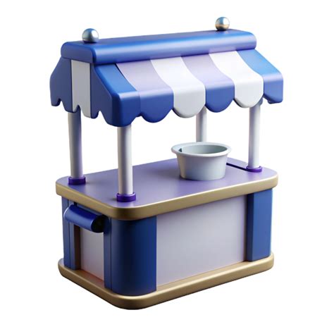 Food Stall 3d Style 46438551 Png
