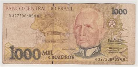 Billete Brasil 1000 Cruzeiros Años 90s c85 Cuotas sin interés