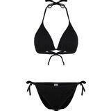Trendyol Black Triangle Tie Textured Bikini Set Eponuda