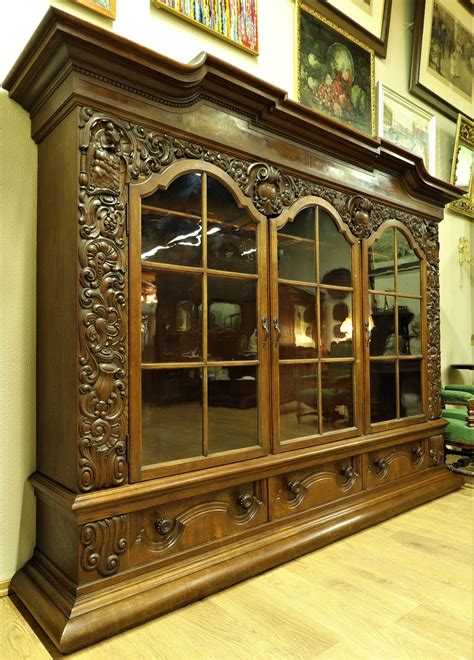 Шкаф книжный из дерева дуба Европа 19 век - купить в Санкт-Петербурге ...