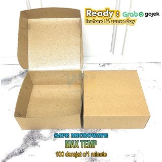 Jual Dus Box Kotak Snack Kue 12x12 Box Pisang Keju Dus Take Away