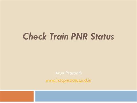 Check train pnr status by pnrstatusirctc - Issuu