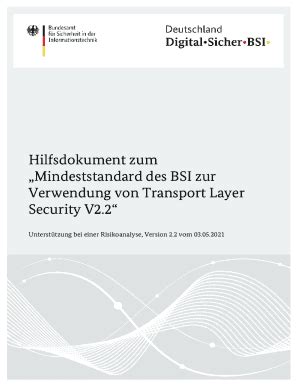 Fillable Online Hilfsdokument Zum Mindeststandard Des Bsi Zur