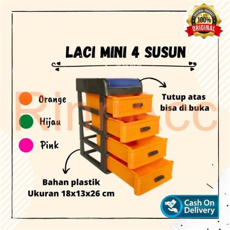 Laci Susun 4 Kecil Laci Mini Mini Container Laci Plastik Lemari