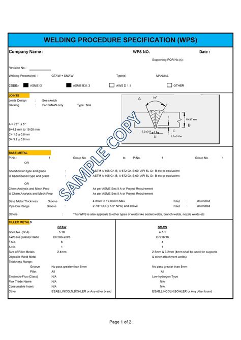 Wps Gtaw Welding Procedure Specification Wps In According 47 Off