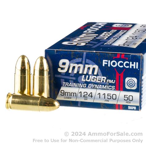 1000 Rounds Of Discount 124gr Fmj 9mm Ammo For Sale By Fiocchi