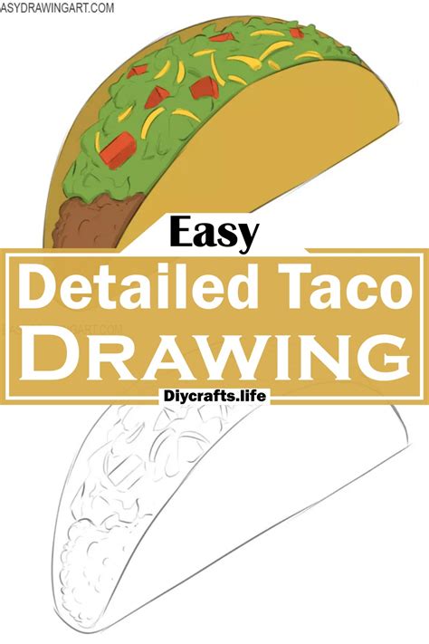 21 Easy Taco Drawing Ideas Step By Step Guide DIY Crafts