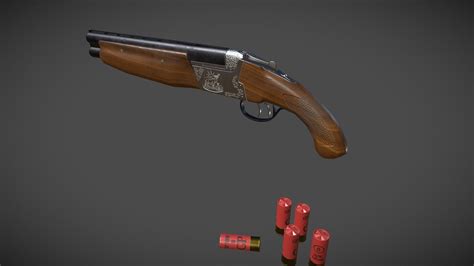 Sawn-off shotgun TOZ-34 - 3D model by Kikosta [cdc98d0] - Sketchfab