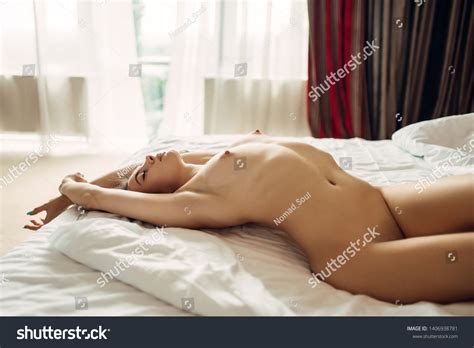 Sexy Lady Naked Slim Body Lying Stock Photo Shutterstock